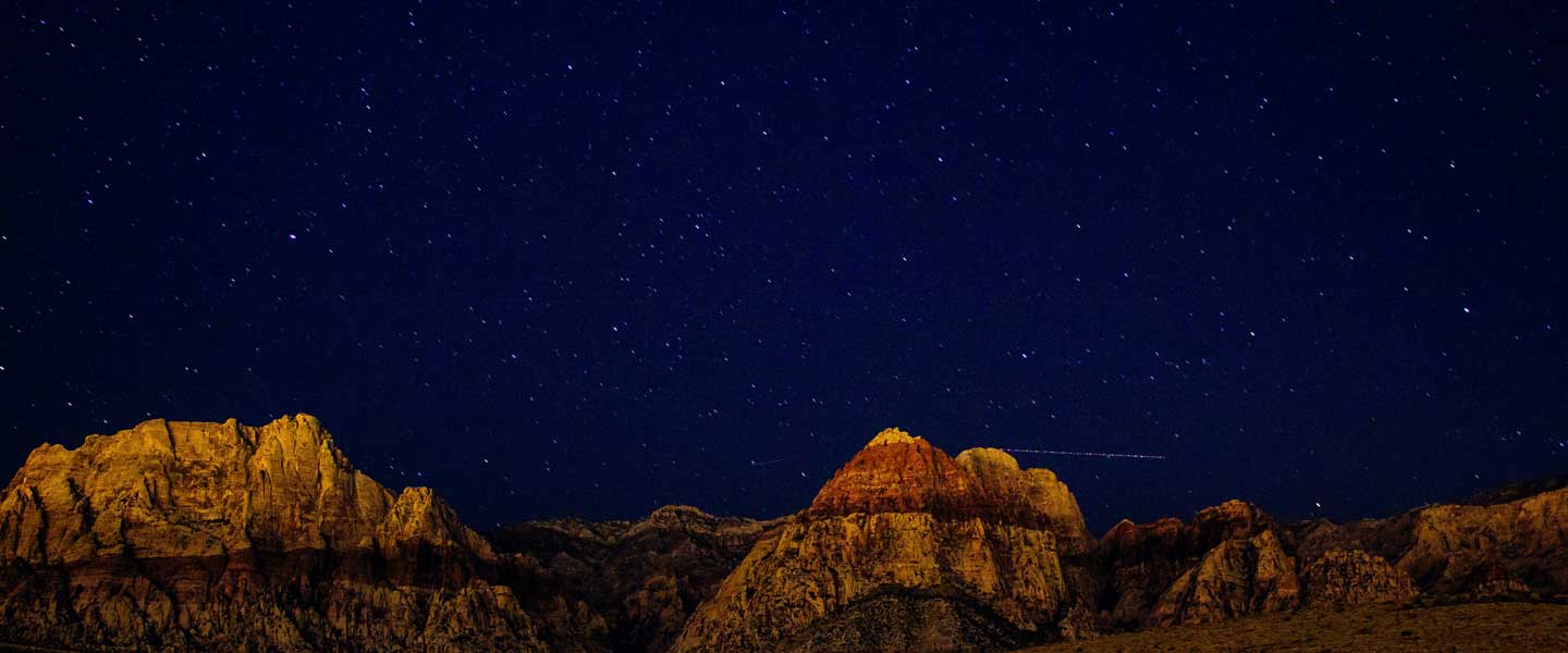 Starry night sky