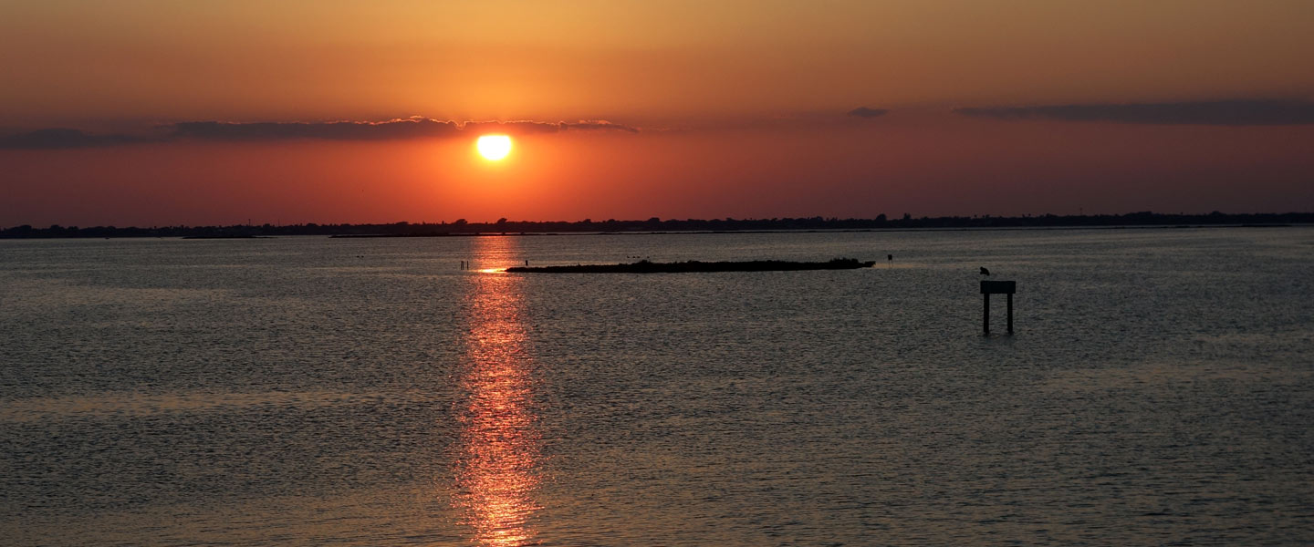 a coastal sunset